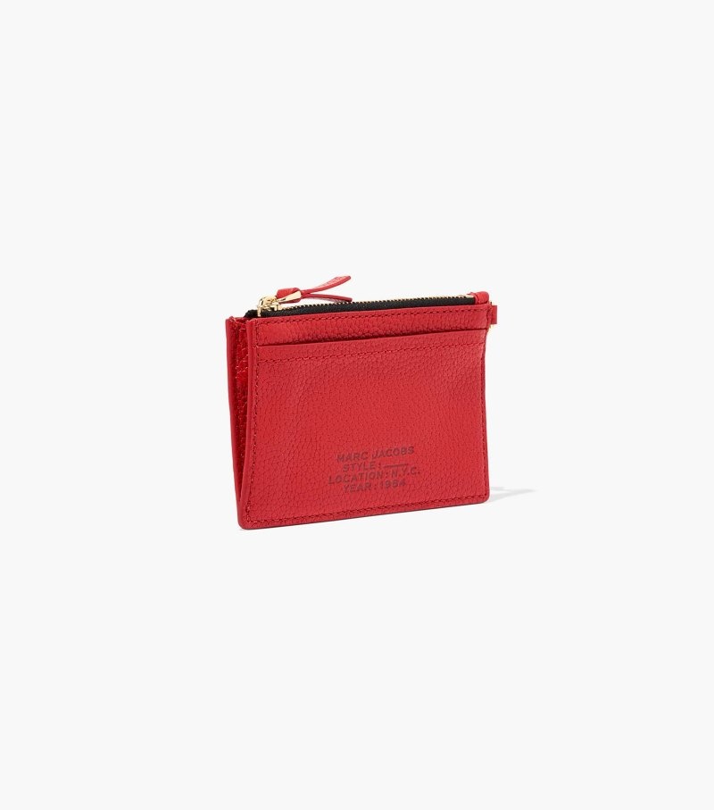 Wristlet Marc Jacobs The Couro Top Zip Wristlet Feminino Vermelhas | ON2-5320