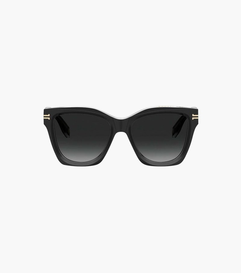 Óculos De Sol Marc Jacobs Icon Edge Oversized Square Sunglasses Feminino Pretas | RT2-0898