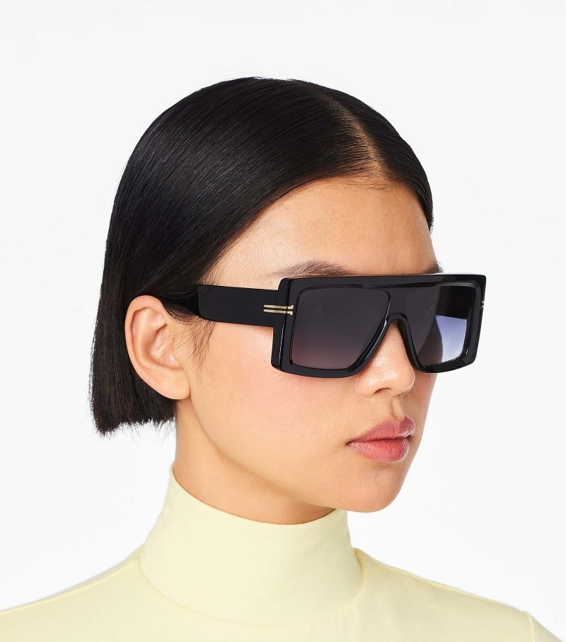 Óculos De Sol Marc Jacobs Icon Rectangular Sunglasses Feminino Pretas | AW2-5054