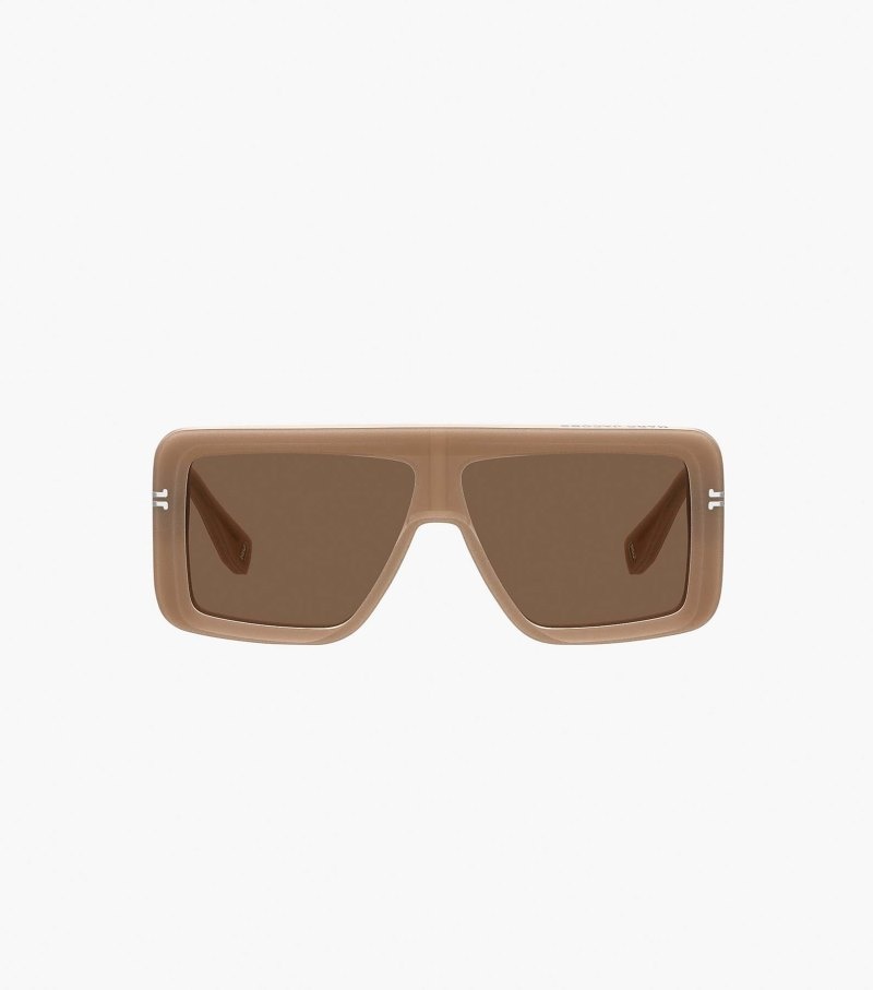 Óculos De Sol Marc Jacobs Icon Rectangular Sunglasses Feminino Skin Color | SX5-7184