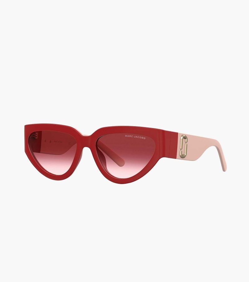 Óculos De Sol Marc Jacobs J Marc Cat Eye Sunglasses Feminino Vermelhas | OZ2-9017